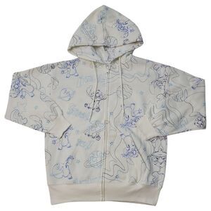 Women's Character Pockets Embroidered Zip Hoodie Jacket - Stitch